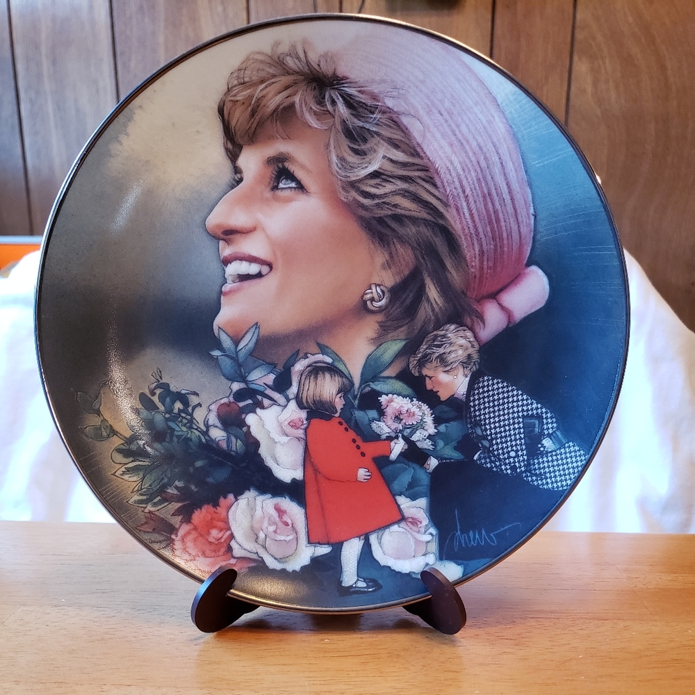 Franklin mint heirloom Princess Diana plate